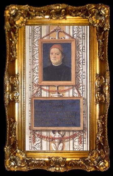 framed  Pietro Perugino Self-Portrait, ta009-2